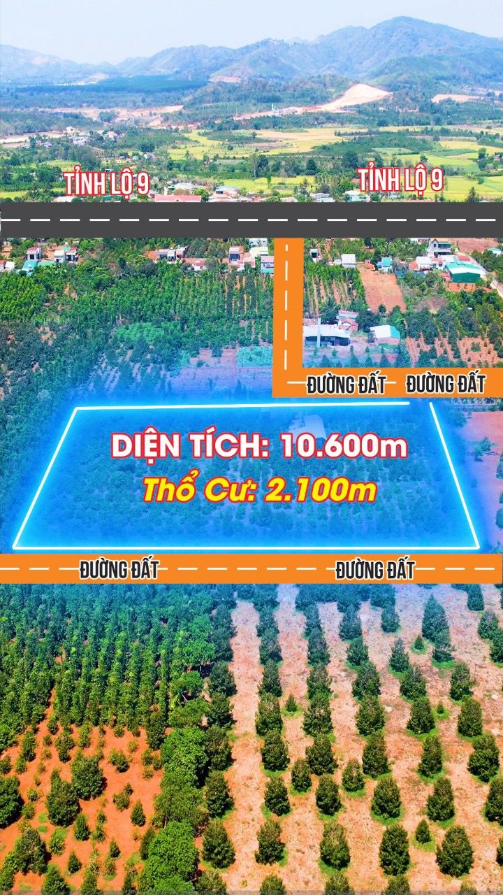 Bán đất 10600.4m² 8.9 tỷ tại Xã Tân Tiến Huyện Krông Pắc