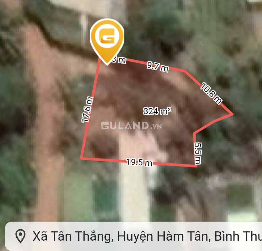 Bán đất 324.1m² 1.5 tỷ tại Xã Tân Thắng Huyện Hàm Tân