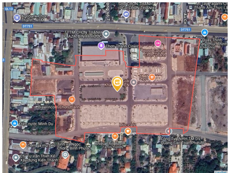 Bán đất 1000m² 180 triệu tại Thị trấn Chơn Thành Thị xã Chơn Thành