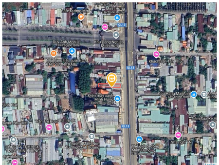 Bán đất 260m² 480 triệu tại Xã Minh Hưng Thị xã Chơn Thành