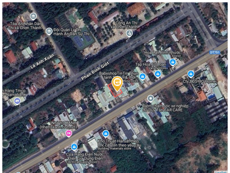 Bán đất 504.8m² 480 triệu tại Thị trấn Chơn Thành Thị xã Chơn Thành