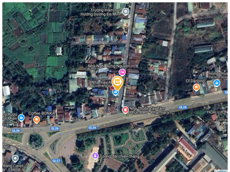 Bán đất Ngô Chí Quốc 91.2m² 2.62 tỷ tại Phường Tân Hòa Thành phố Buôn Ma Thuột