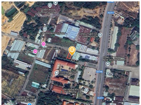 Bán đất 258m² 3 tỷ tại Phường Uyên Hưng Thị xã Tân Uyên