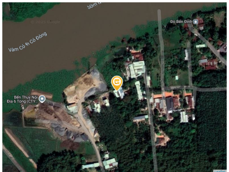 Bán đất 9000m² ngang 100m sông vàm cỏ, giá 20 tỷ tại Xã Tiên Thuận Huyện Bến Cầu