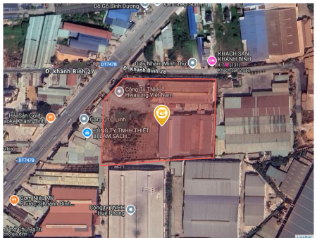 Bán đất 19680.6m² giá 175 tỷ tại Phường Khánh Bình Thị xã Tân Uyên