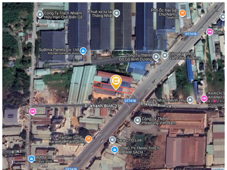 Bán đất 868.1m² giá 19.5 tỷ tại Phường Khánh Bình Thị xã Tân Uyên