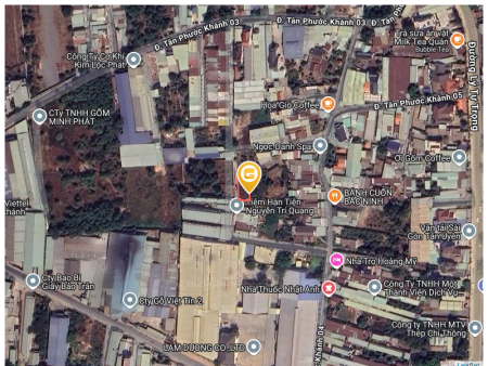 Bán đất 264.5m² giá 1.65 tỷ tại Phường Tân Phước Khánh Thị xã Tân Uyên