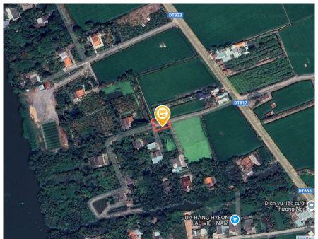 Bán đất 400m² ngang 24m giá 1.2 tỷ Xã Mỹ Thạnh
