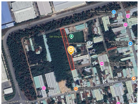 Bán đất 1916.2m² giá 7.5 tỷ Phường Tây Nam