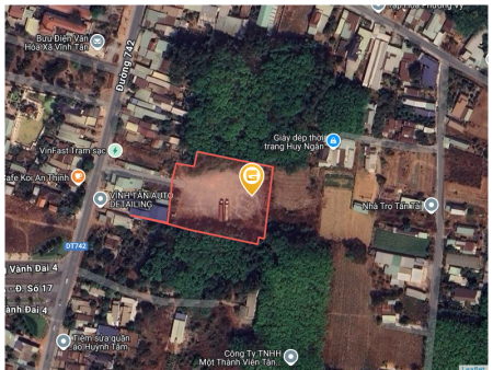 Bán đất 11000m² ngang 65m giá 59 tỷ Phường Vĩnh Tân