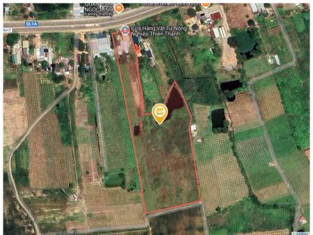 Bán đất 16872.6m² ngang 26m giá 14 tỷ Xã Tân Lập