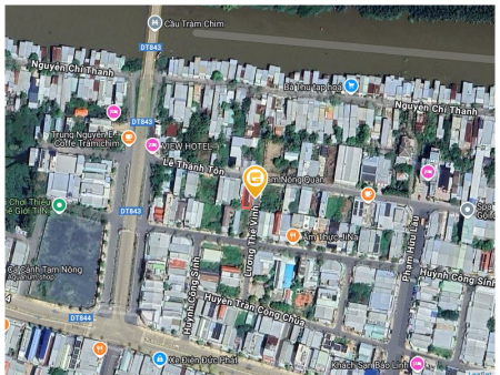 Bán đất 1563m² ngang 7.5m giá 4 tỷ Xã Tràm Chim
