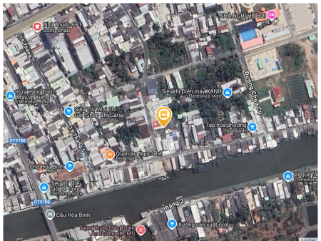 Bán nhà 1144m² ngang 7m, dài 17m,1 lầu có thể xây thêm giá 2.5 tỷ (còn thương lượng cho ai thiện chí) Xã Hòa Bình