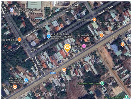 Bán đất 168m² ngang 6m giá 600 triệu Phường Chơn Thành