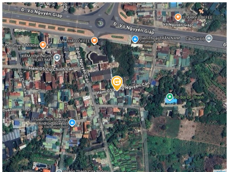 Bán đất HẺM 03 ĐẶNG NGUYÊN CẨN 152.2m² ngang 8.5m giá 4.95 tỷ Phường Buôn Ma Thuột