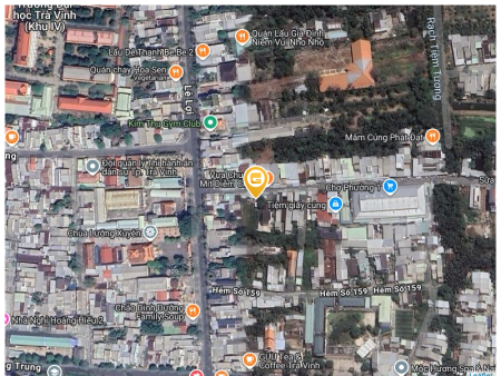 Bán đất mặt tiền chợ Phường 1 TP. Trà Vinh, 166m² ngang 5m giá 3.25 tỷ Phường Trà Vinh