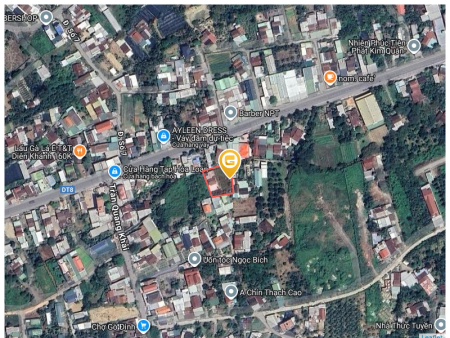 Bán đất 93.9m² ngang 7.39m full thổ cư, giá 930 triệu Xã Diên Khánh