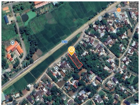 Bán đất 965.4m² có sẵn 500m² thổ cư ngang 17,6m giá 3,99 tỷ tại Đường Xã Đông Hiếu Xã Đông Hiếu