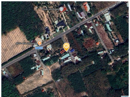 Bán đất 156.9m² có sẵn 100m² thổ cư ngang 5m giá 620 triệu tại Xã Long Hòa