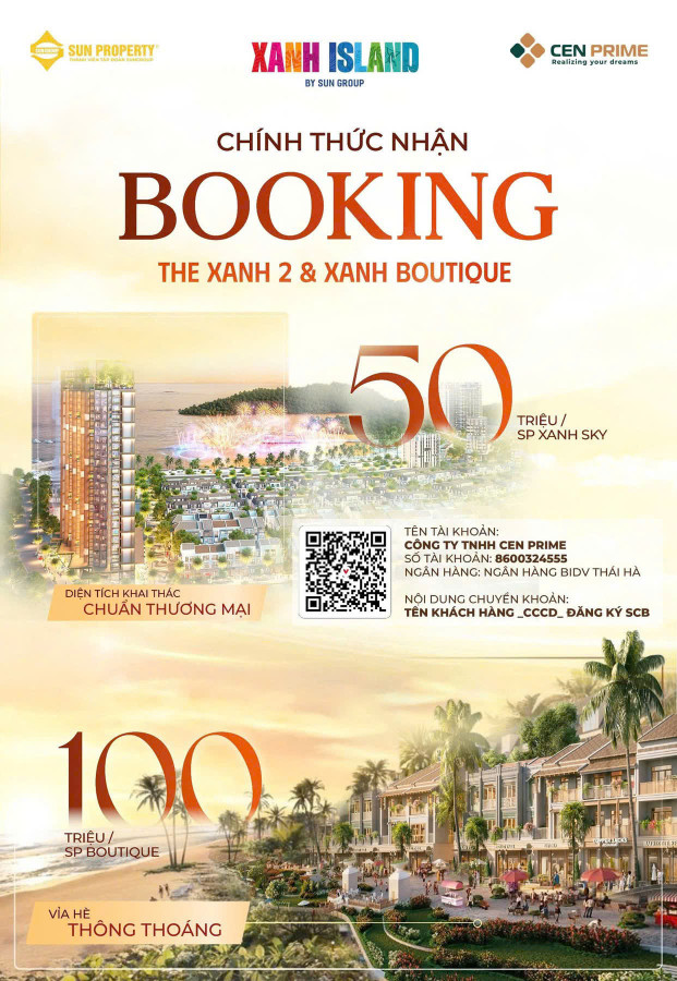 Không thể bỏ lỡ XANH 1 VÀ XANH 2 tại dự án Sun Island Cát Bà