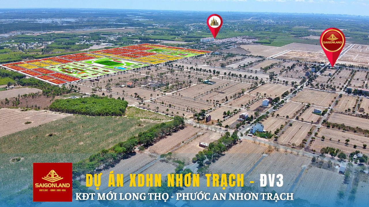 Saigonland chính chủ Cần bán vài nền Nhà Phố, Liên Kế tại dự án Hud và XDHN Nhơn Trạch Đồng Nai