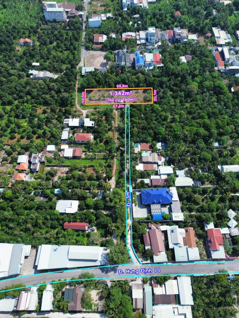 Lô Đất Hơn 1300m2 đường xe ô tô tải tới đất, Cách Sông Búng 20, Giá Cực Tốt