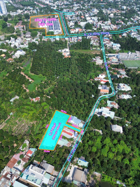 Bán 1700m2 đất ở 1/Đường Lê Hồng Phong, Phú Thọ, Gần nhà thờ Bà Lụa