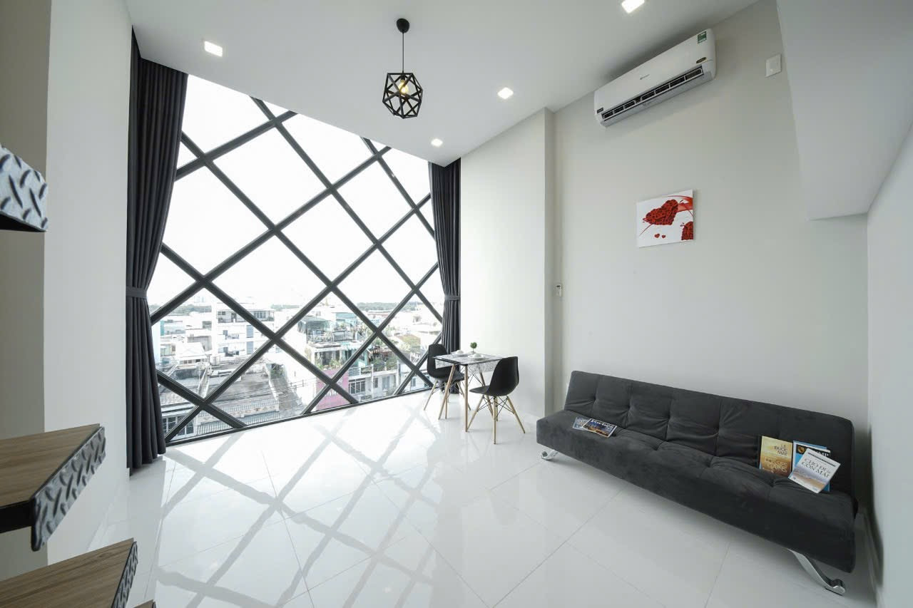 Duplex view cửa kính siêu đẹp