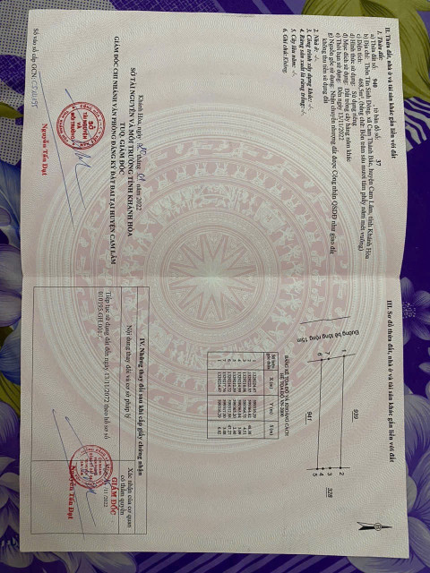 Chủ cần bán đất Tân Sinh Đông, Cam Thành Bắc 468m2 thuộc đường số 1 giá chỉ 1,7tr/m2