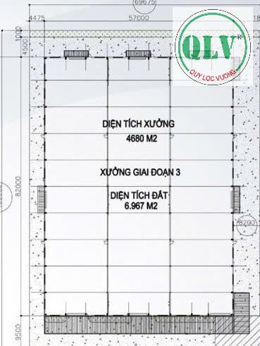 Cho thuê nhà xưởng 4.680m2 mới xây dựng  tại KCN Hòa Bình, Long An