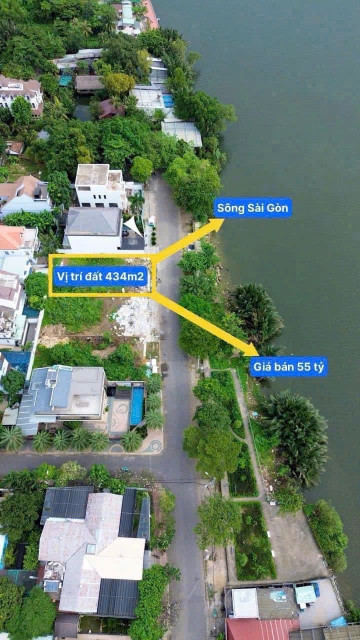 Bán đất ven sông, hiệp bình chánh, thủ đức - 434m2 - giá 55tỷ TL