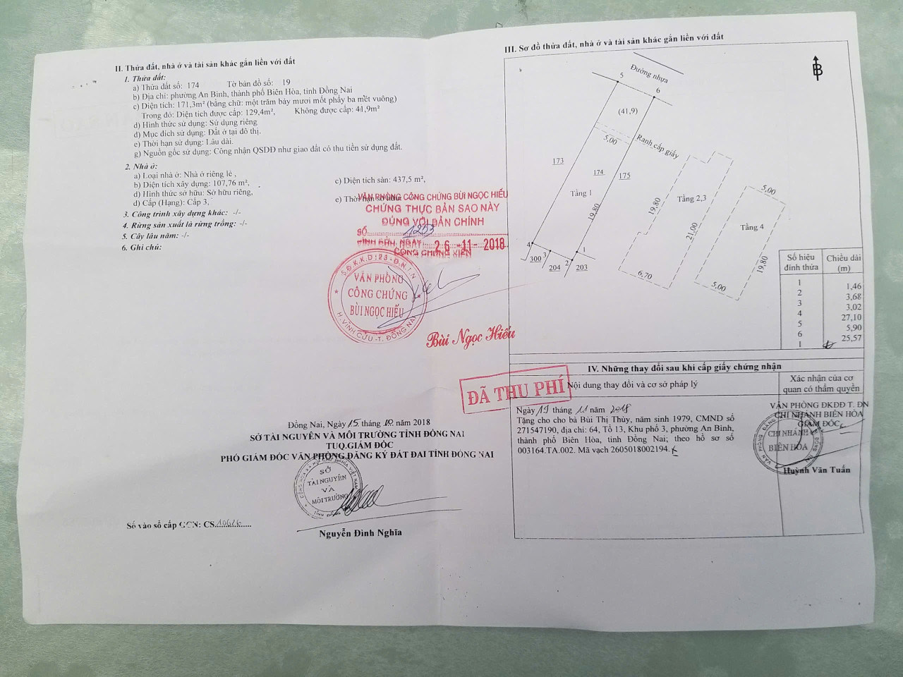 Cần bán nhà mặt tiền chợ Đồi An Bình , TP biên hoà