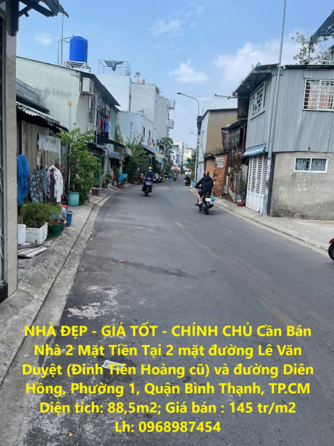 NHÀ ĐẸP - GIÁ TỐT - CHÍNH CHỦ Cần Bán Nhà 2 Mặt Tiền Tại Phường 1, Quận Bình Thạnh, TP.CM