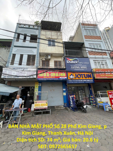 BÁN NHÀ MẶT PHỐ PHƯỜNG KIM GIANG, Q Thanh Xuân - KINH DOANH CỰC ĐỈNH - VỈA HÈ 10M