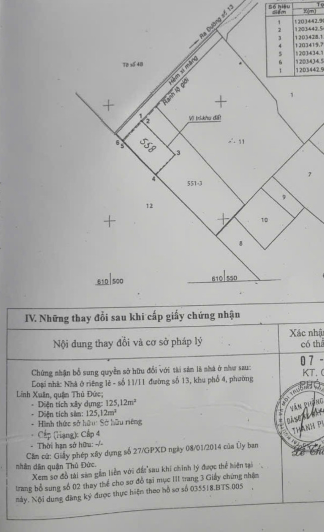 Bán nhà trọ đường 13, 247.6m² giá 8.9 tỷ Phường Linh Xuân