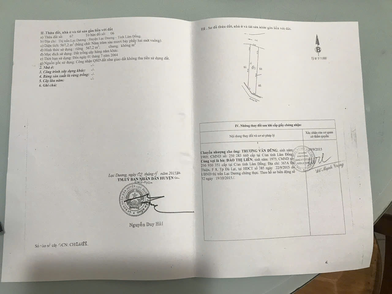 Chính chủ bán lô đất 3500m2 đường 14/3 Thị Trấn Lạc Dương, Lâm Đồng