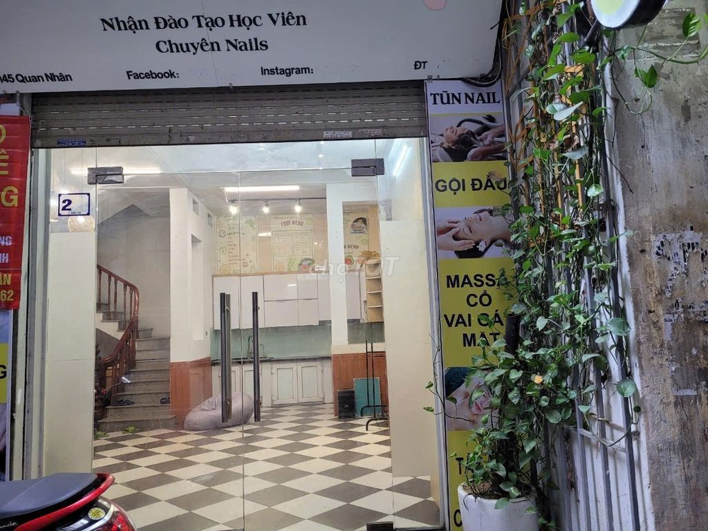 Cho thuê làm văn phòng công ty, bán hàng kinh doanh trực tiếp kết hợp ở được, hoặc bán hàng online 100m2 phố Quan Nhân, Q. Thanh Xuân