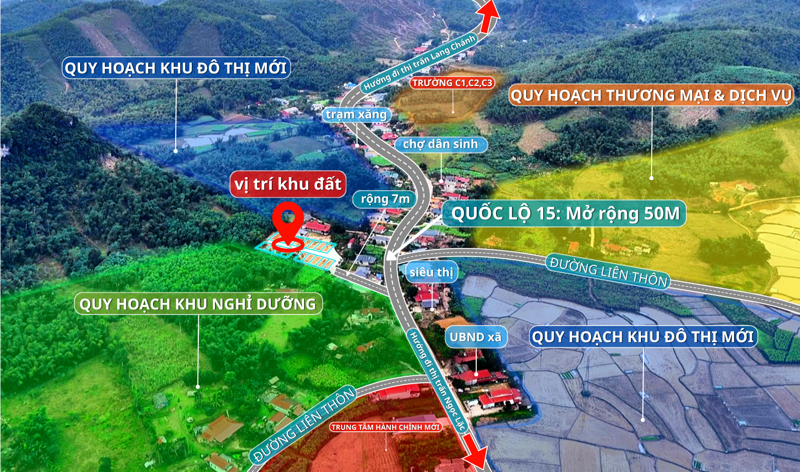 Bán đất nền phân lô Khu Mỹ Tân - Ngọc Lặc - Tỉnh Thanh