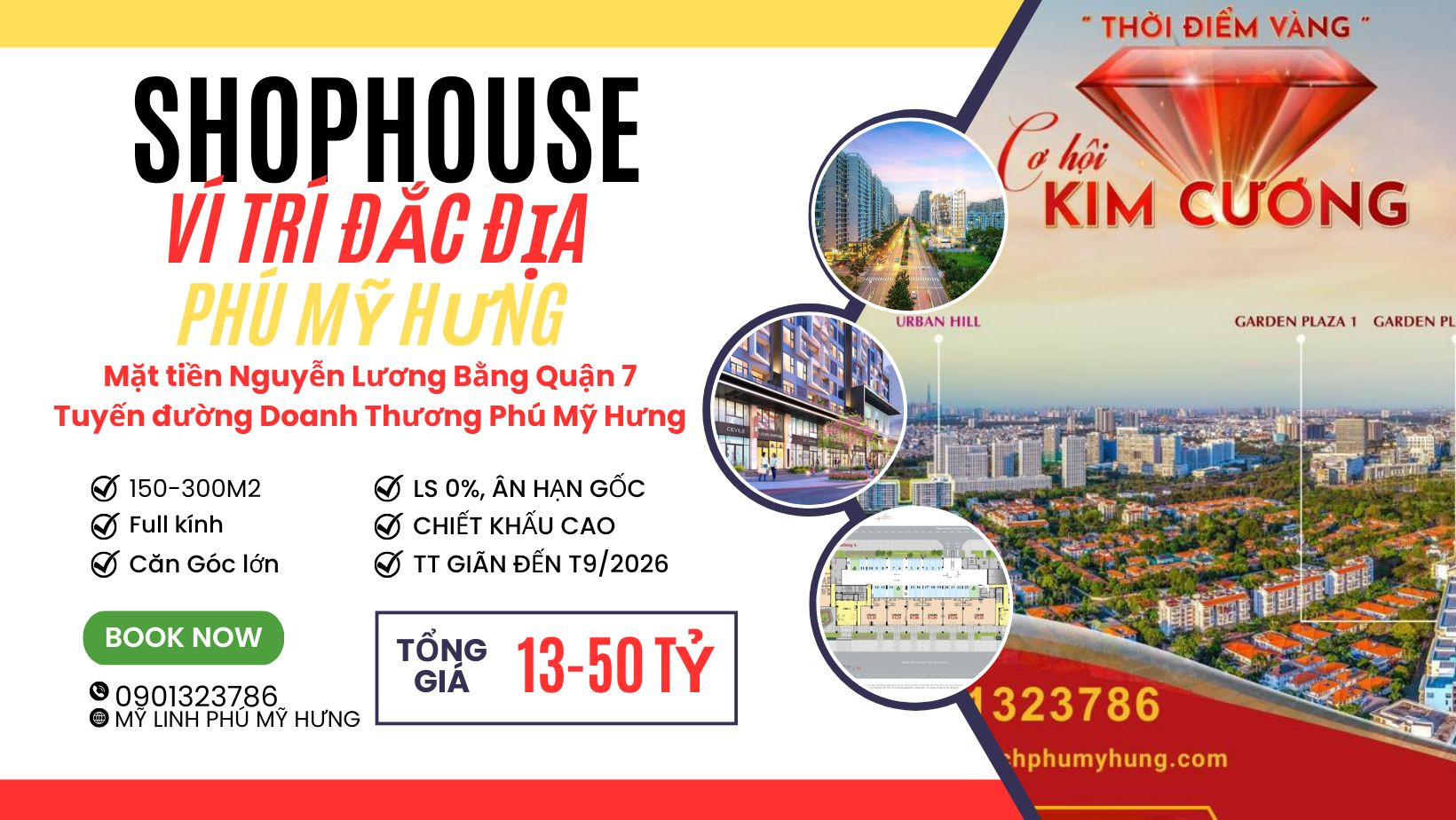 BÁN SHOPHOUSE PHÚ MỸ HƯNG - MUA TT CĐT- VỊ TRÍ ĐẸP NHẤT- 0901323786