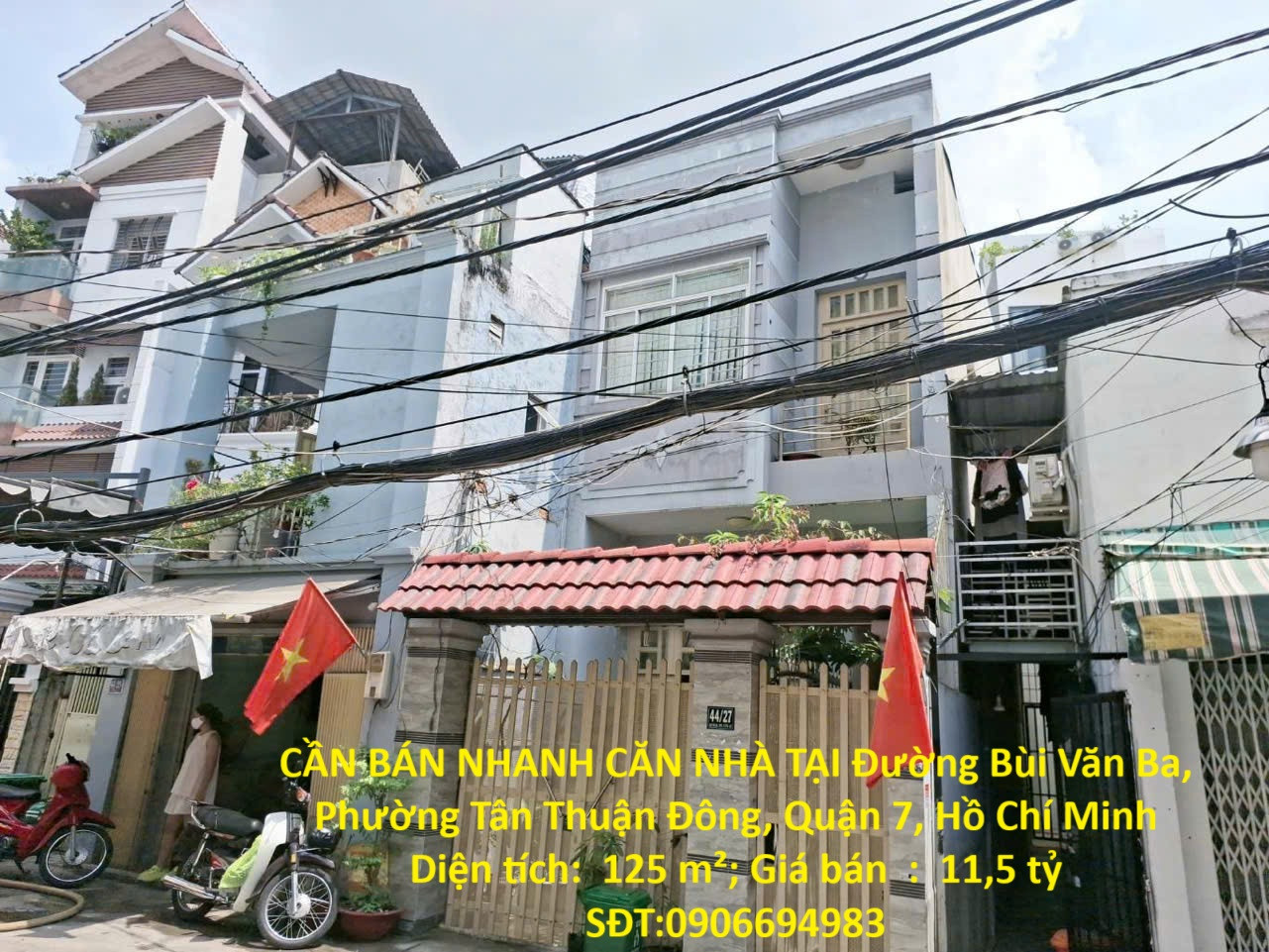 CẦN BÁN NHANH CĂN NHÀ TẠI Đường Bùi Văn Ba, Phường Tân Thuận Đông, Quận 7, Hồ Chí Minh