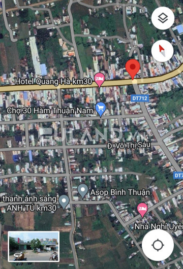 Nợ bán nhanh-Nhà cấp 4-Vị trí KD,mặt tiền QL 1A,Chợ 30-TT Thuận Nam-Hàm Th Nam-DT 310m2