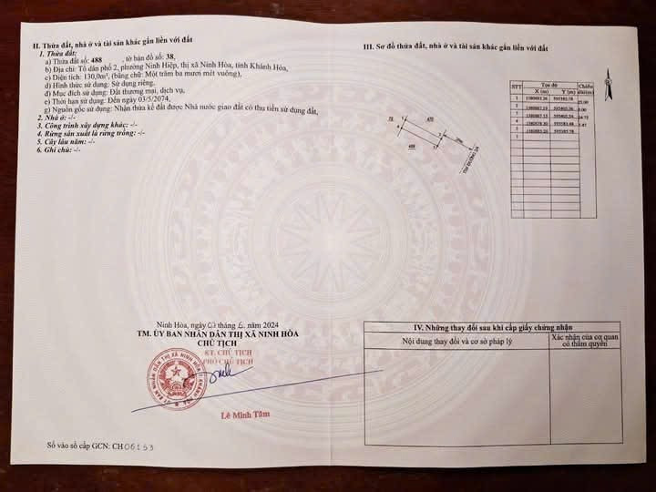 0938.113.403 Bán đất 130m² ngang 5m giá 4.7 tỷ tại Phường Ninh Hiệp Thị xã Ninh Hòa
