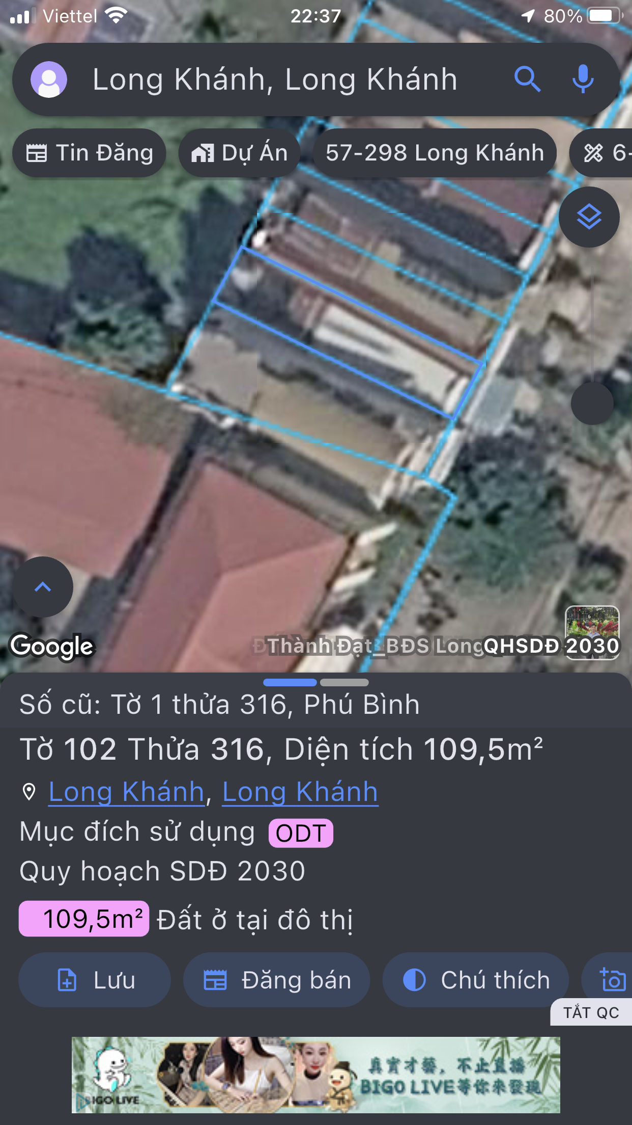 Bán nhà 109.5m² có sẵn 109m² thổ cư ngang 5,1m giá 3.5 tỷ tại Đường 21 tháng 4 Phường Long Khánh