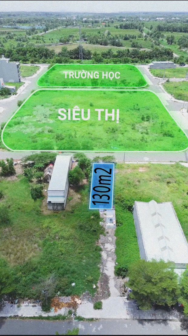 BÁN ĐẤT 130M2, MẶT TIỀN RỘNG, KHU DÂN CƯ SẦM UẤT