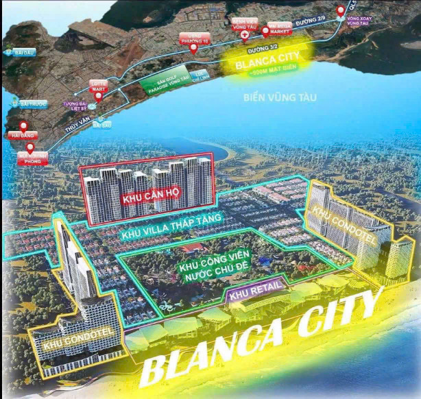 Bán căn hộ Sun Blanca City Vũng Tàu, 32m², 3 tỷ