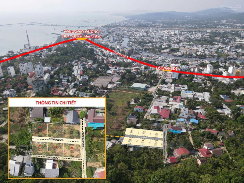 Bán 267m2 hẻm Toà Án, đường 30/4 Dương Đông PQ, phù hợp làm Villa, Homestay du lịch giá chỉ 3.4 tỷ