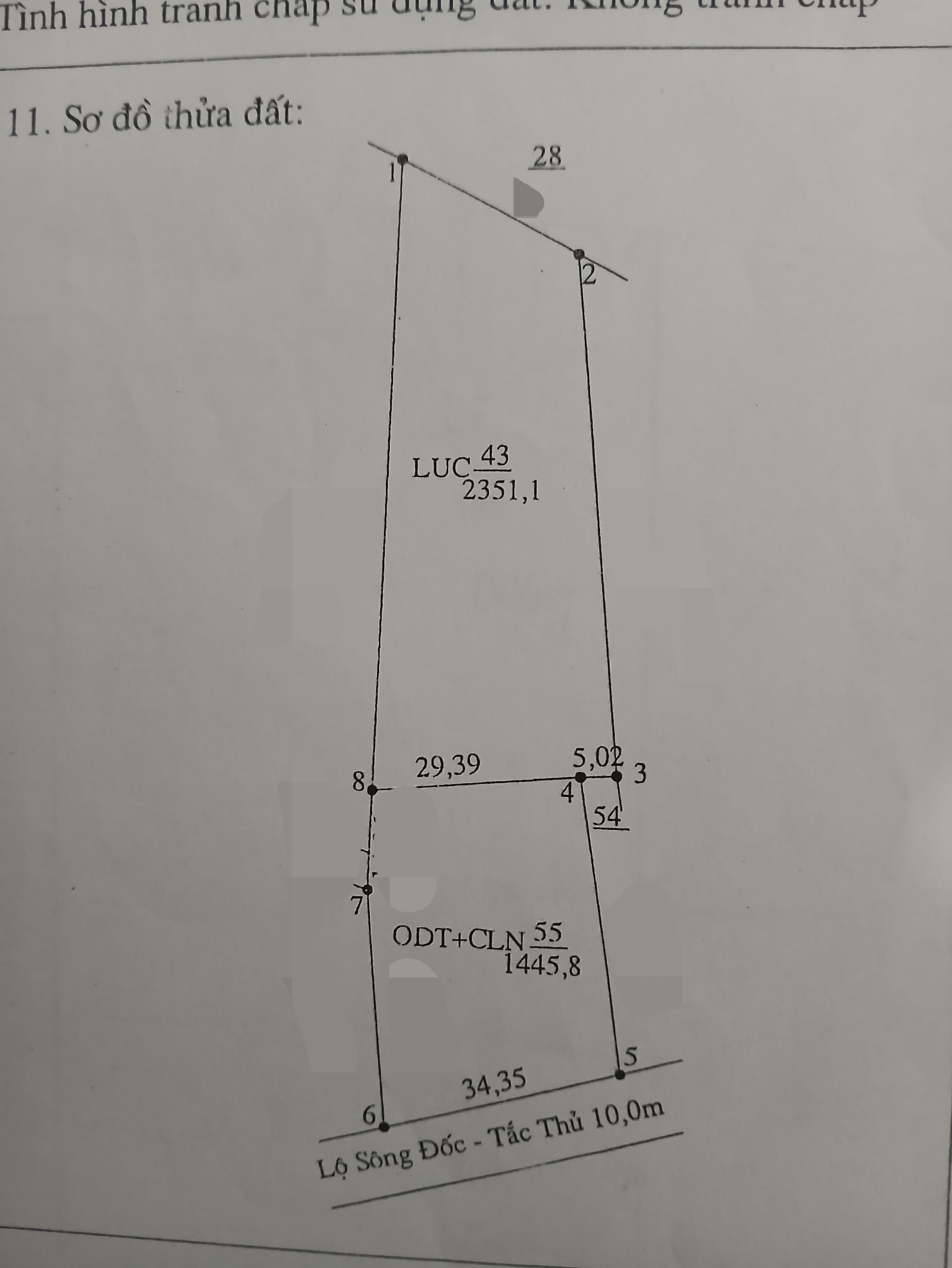 Bán đất 2.600m² ngang 20m giá 17 tỷ Xã Trần Văn Thời