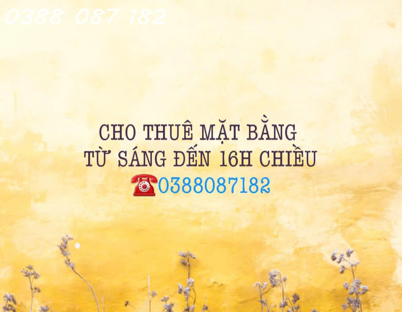 CHÍNH CHỦ CHO THUÊ MẶT BẰNG TỪ SÁNG TỚI 16H CHIỀU- Địa chỉ: 40/69 Lê Thị Hồng p17, quận Gò Vấp, tp Hồ Chí Minh