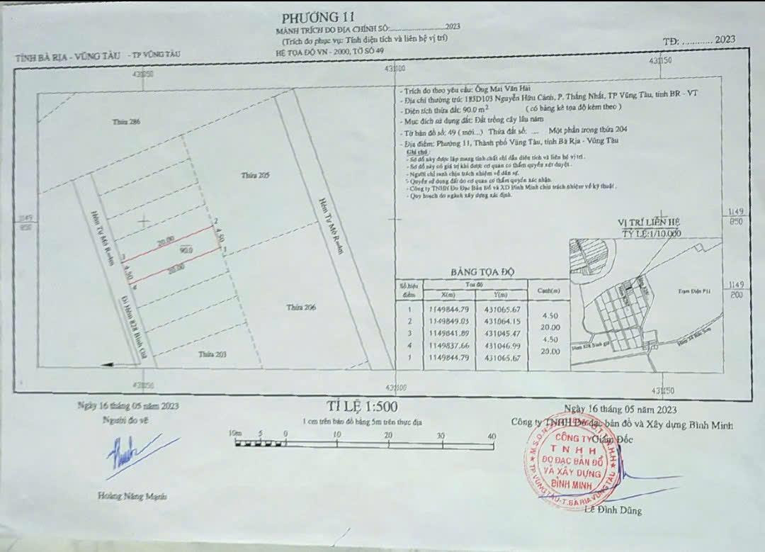 ĐẤT ĐẸP - GIÁ TỐT - Chính Chủ Bán Lô Đất Hẻm 828 Bình Giã, P11, TP Vũng Tàu, Bà Rịa - Vũng Tàu