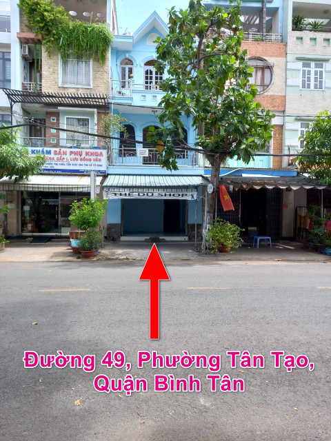 Cho thuê nhà nguyên căn mặt tiền Đường 49, Tân Tạo, HCM - 4 Tầng, 4 Phòng ngủ. Liên hệ chính chủ